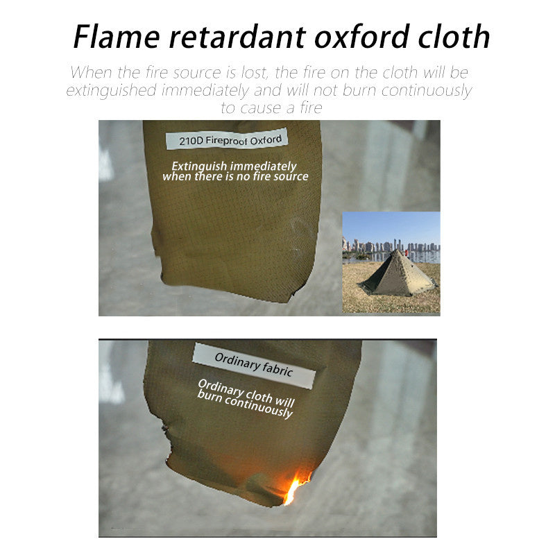 Outdoor Pyramid Tent - Flame Retardant