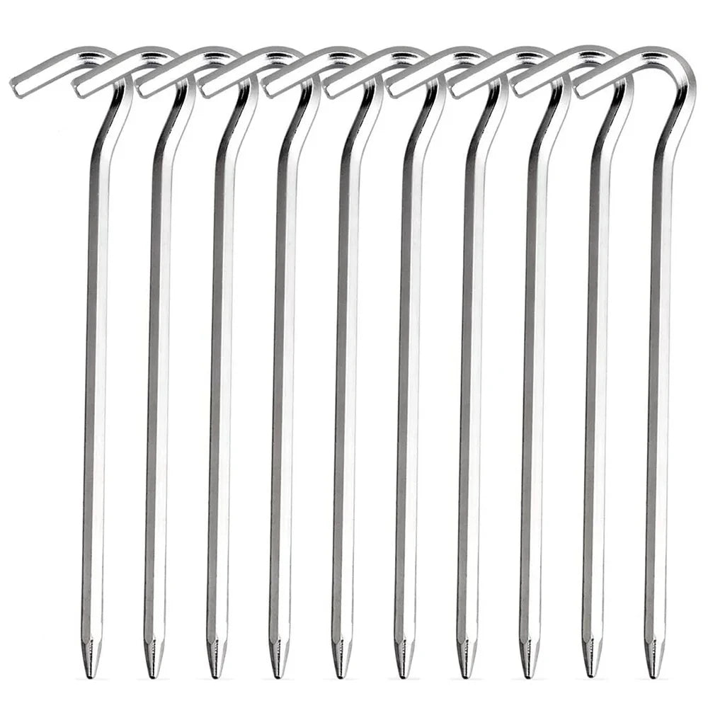 Tältspik med krokar - 10 st