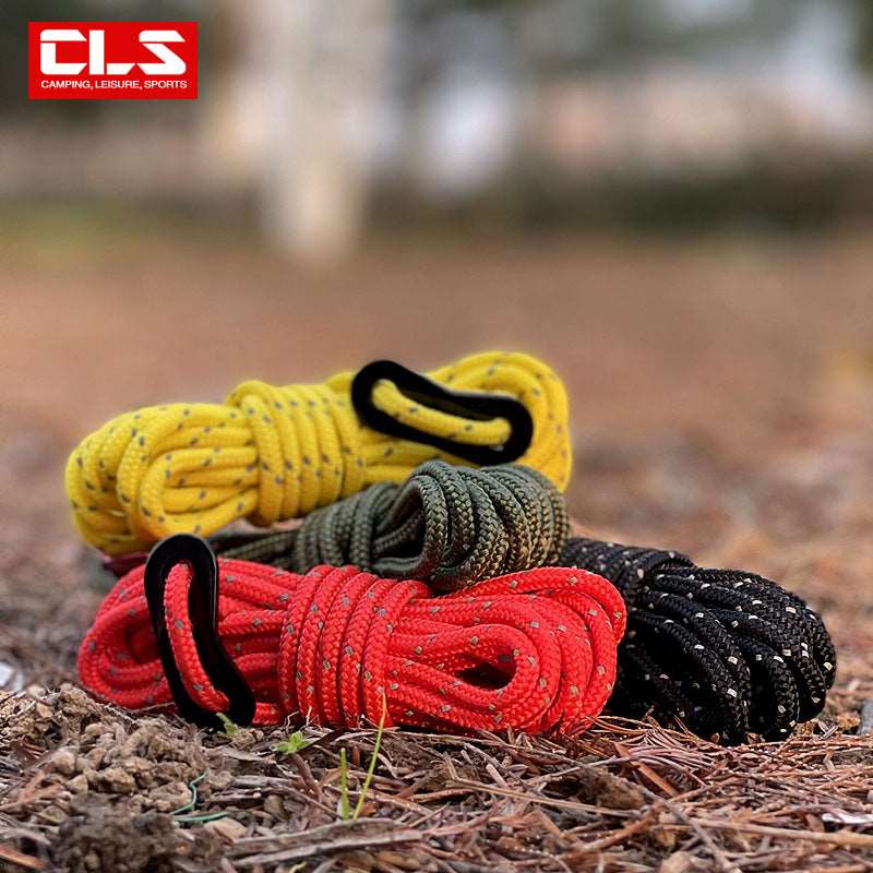 Reflective Rope for Tent with Fixed Buckle - 4mm - 4 pcs/set