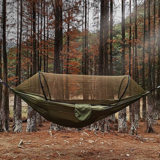 Hammock with built-in mosquito net