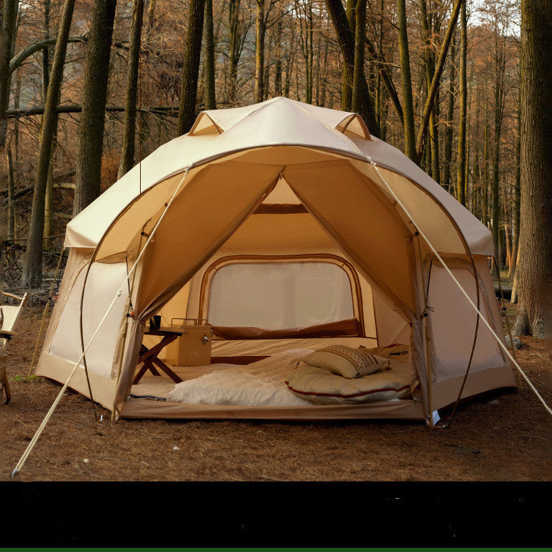 Sechseckiges Campingzelt