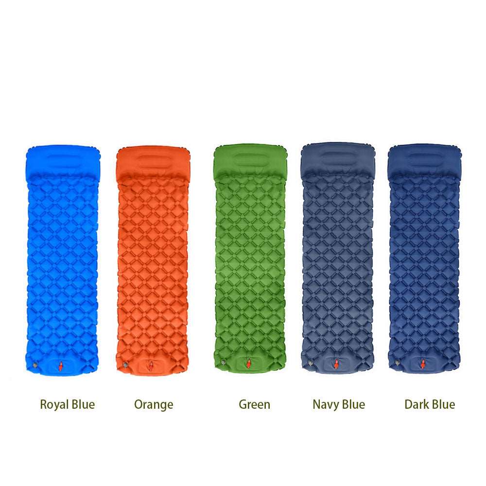 Inflatable Sleeping Mattress with Headrest